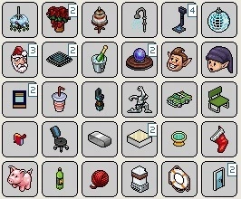 Conta Habbo com Nick Raro, Efeitos de Totem, Roupas/Mobis!!