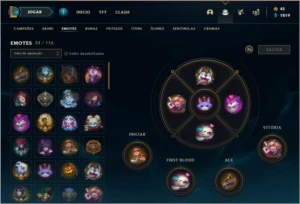 conta de league of legends LOL