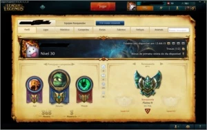 Conta League of Legends Platina 4 LOL