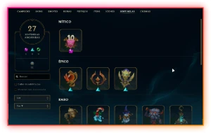 Conta LoL 120 Skins | 2 Ultimates| 140 champs - League of Legends