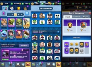CLASH ROYALE NÍVEL 13 COM 37 CARTAS FULL SKINS GEMAS OURO