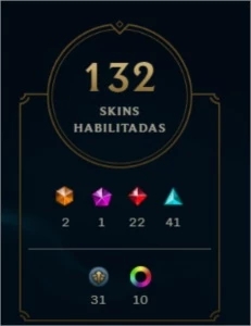 vendo conta de lol lvl 290 151 champions  124 skins - League of Legends