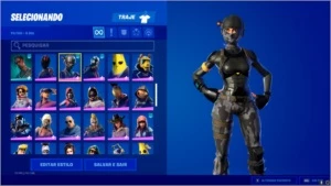 CONTA FORTNITE CHEIA DE SKIN RARA