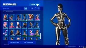 CONTA FORTNITE CHEIA DE SKIN RARA