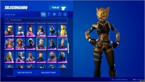 CONTA FORTNITE CHEIA DE SKIN RARA