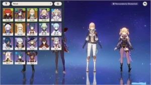 Conta Genshin Ar 45 Diluc, Mona, Qiqi, Jean E 2 Armas 5* - Genshin Impact