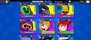 Conta Do Brawl Stars Completa Com 77/77 Personagens