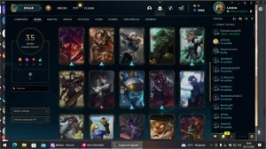 ACC LEAGUE OF LEGENDS VINCULADA COM VALORANT NV 86 LOL