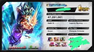 Conta Con Vegetto Ultra Legend Dbz Legends 14 estrelas ! - Outros