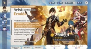 Ar 30 Tartaglia + estrela invernal + mona + 8k de gemas - Genshin Impact