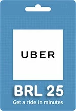 R$ 25 Uber Cartão Pré-Pago - Gift Cards