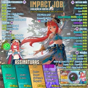 Impact job - Madeira por uma semana - Genshin Impact