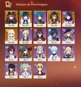 Contas de genshin - Genshin Impact