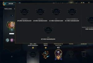 Unranked com 35 Champs e 53 Skins - League of Legends LOL