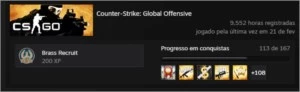 CONTA CS:GO PRIME 2 MEDALHAS E NIVEL 50 STEAM - Counter Strike