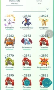 Conta lvl 33 com 46 shinys e mais de 100 Lendários - Pokémon