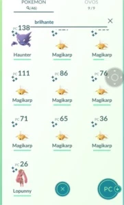 Conta lvl 33 com 46 shinys e mais de 100 Lendários - Pokémon