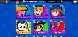 Conta Brawl Stars 59.000 troféus todos os brawlers no máximo