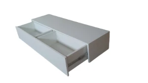 Bancada Suspensa Off White com 2 Gavetas 120x33x20cm - Artesanato e Personalizados