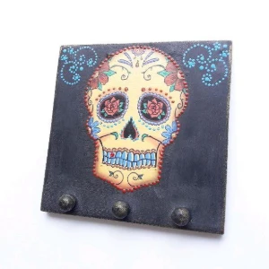 Porta Chave Caveira Mexicana #3 - Artesanato e Personalizados