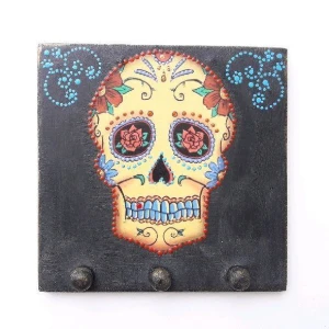 Porta Chave Caveira Mexicana #3 - Artesanato e Personalizados