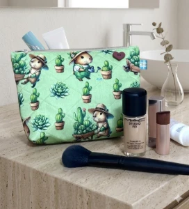 Necessaire Artesanal - Azulejos ou Capivaras - Artesanato e Personalizados