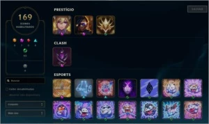 Conta league of legends nível 405, 240 skins LOL
