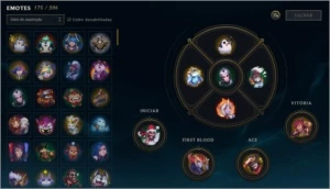 Conta league of legends nível 405, 240 skins LOL