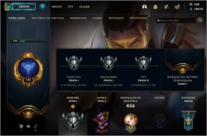 Conta League of Legends LoL 315 skins habilitadas Conta 2013