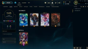 Conta Lol 2016 Dono Único | Esmeralda | 145 Skins | Lvl 329 - League of Legends