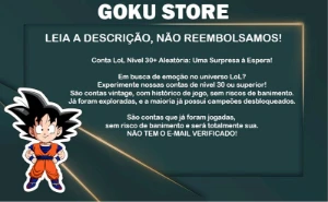 Conta Unranked LVL 30+ (Seminova) - League of Legends LOL