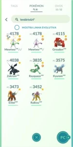 Conta Pokemon GO Com Mewtwo 100%Shiny - Pokémon