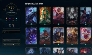 Conta Lol, todos os champs e 379 skins. - League of Legends