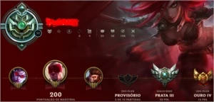 Conta Prata 3 (Borda Platina) - League of Legends LOL