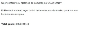 Conta valorant com mais de 3K gastos
