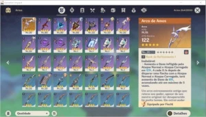 Genshin impact conta EULA + XIAO + ARCO DE AMOS - AR50