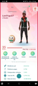 conta pokemon go - Pokémon