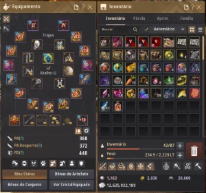 Conta Não Steam 812 GS - Black Desert