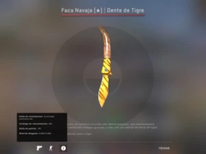 Faca Navaja Dente de Tigre cs go - Counter Strike