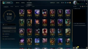 Conta Platina 2, 75 pontos, 37 campeões, conta antiga. - League of Legends LOL