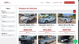 Site de Concessionária Completo - Estoque, Filtros e Painel - Serviços Digitais