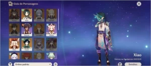 Genshin Impact AR52 4 Cinco estrelas e todos 4 estrelas