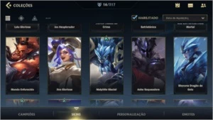 ESMERALDA III + 16(+1) SKINS + 39(+3) CAMPEÕES + 1º PASSE - League of Legends: Wild Rift LOL WR