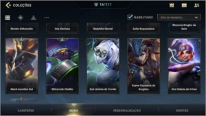 ESMERALDA III + 16(+1) SKINS + 39(+3) CAMPEÕES + 1º PASSE - League of Legends: Wild Rift LOL WR
