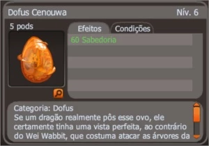 DOFUS CENOUWA +60 SABEDORIA (SPIRITIA)