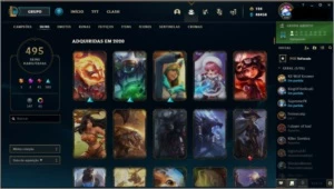 Vendo ACC com 495 Skins + Todos os Eternos habilitados - League of Legends LOL