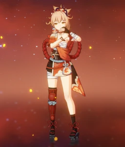 Diluc e Yoimiya + 12 personagens lvl 23 - Genshin Impact