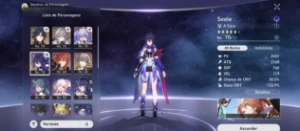 Conta honkai star rail seele + blade + Himeko, Bailu, bronya - Honkai: Star Rail
