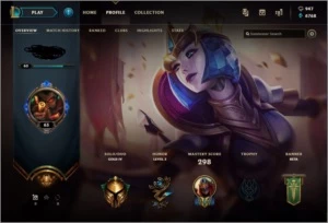 Conta League Of Legends Gold 4 Poucos campeões e skins LOL
