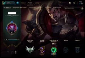 League of Legends - CONTA - Prata 3 e 61 Skins + All Champs LOL